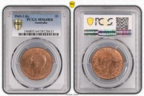 1943-I (b) 1D KM-36 MS64RB