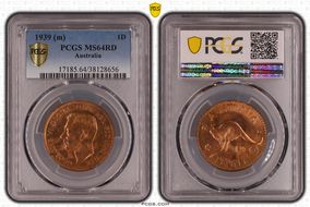 1939 (m) 1D MS64RD