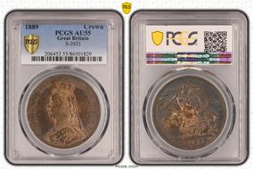 1889 Crown S-3921 AU55