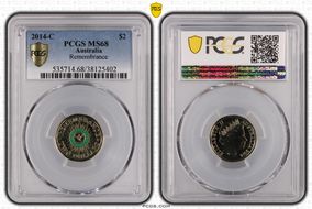 2014-C $2 Remembrance Colorized MS68