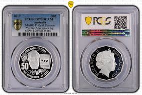 2017 50C MABO Pride & Passion Yes for Aboriginals Ag PR70DCAM