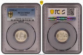 1940(m) 6D KM-38  Ag MS63