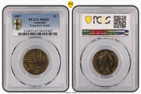 1997 $1 Kingsford Smith MS65