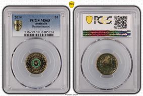 2014 $2 Remembrance - Colorized MS64