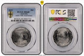 2019 50C ASIO 70th Anniversary MS68