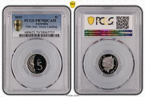 2019 5C 50th Ann. Moon Landing PR70DCAM