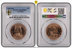 1964 (m) 1D KM-56 MS65RD