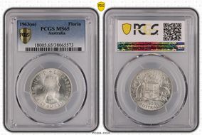 1963(m) Florin MS65