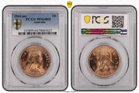 1964 (m) 1D KM-56 MS64RD