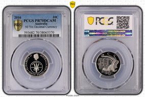 2016 10C 50 Yrs Decimal Currency PR70DCAM