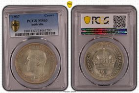 1937 Crown KM-34  Ag MS63