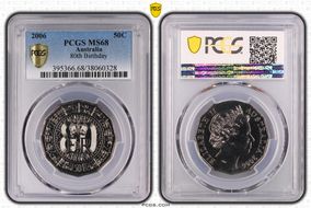 2006 50C 80th Birthday MS68