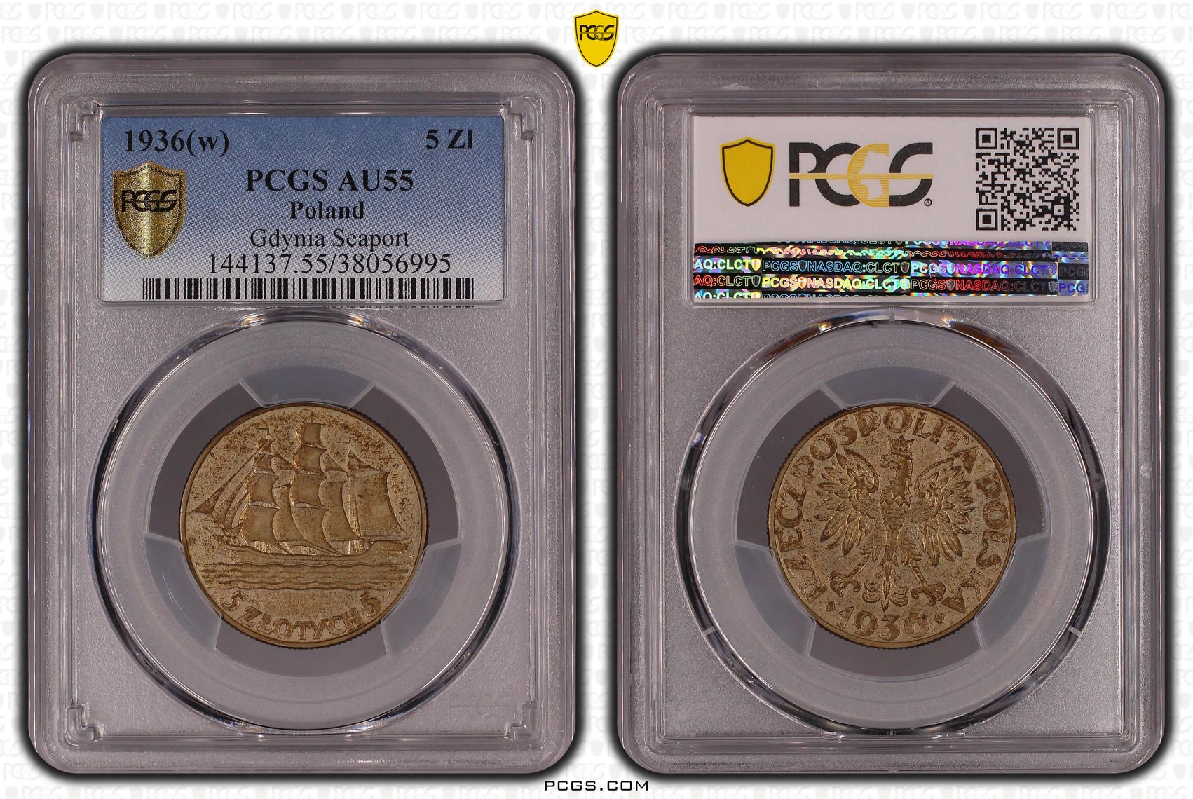PCGS Certificate Verification Coin Details for Cert #38056995