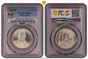 1966 B 5 Fr MS64