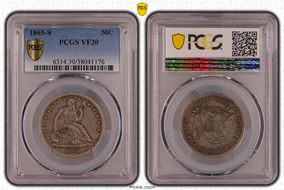 1865-S 50C VF30
