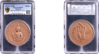 BE2561 (2018) Medal The Seven Days T-2 Cu MS70