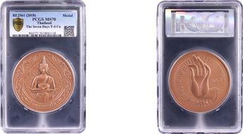 BE2561 (2018) Medal The Seven Days T-4 Cu MS70