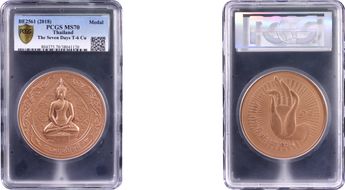 BE2561 (2018) Medal The Seven Days T-6 Cu MS70