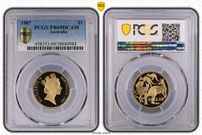 1987 $1 PR69DCAM