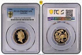 1991 $1 PR69DCAM