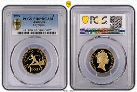 1992 $1 Olympics PR69DCAM