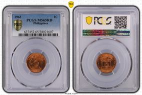 1963 1C MS65RD
