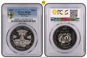 1995 Peso UN-Peace MS68