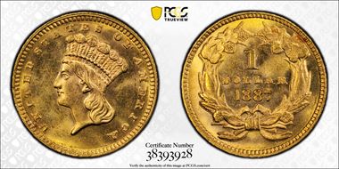 1887 G$1 MS63