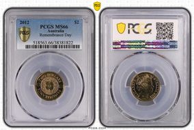 2012 $2 Remembrance Day MS66