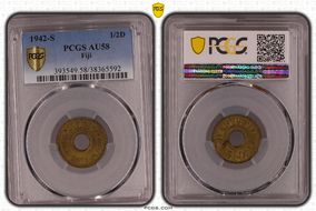 1942-S 1/2D AU58