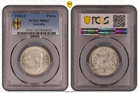 1942-S Florin KM-40  Ag MS62