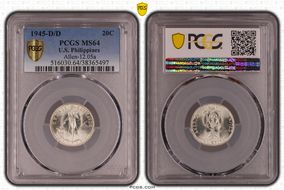 1945-D/D 20C Allen-12.05a MS64