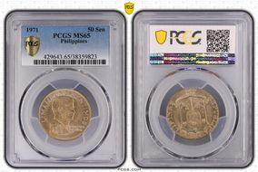 1971 50 Sen MS65