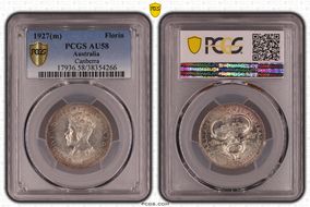 1927(m) Florin Canberra  KM-31 AU58