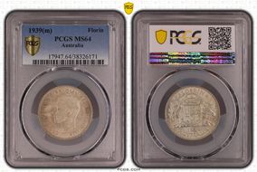1939(m) Florin MS64