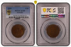 1919 1/2D AU55BN