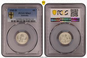 1942-D 6D KM-38 Ag MS63