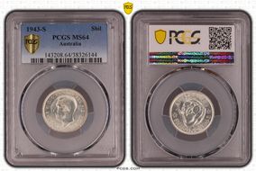 1943-S Shil KM-39  Ag MS64