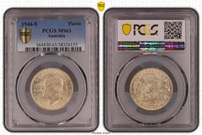 1944-S Florin KM-40  Ag MS63