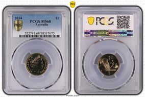 2014 $2 MS68