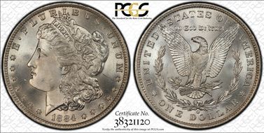 1884-O $1 MS67