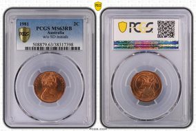 1981 2C w/o SD initials MS63RB