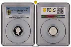 1991 5C Silver PR69DCAM