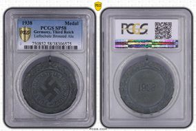 1938 Medal  Luftschutz Bronzed Alu SP58