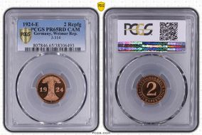 1924-E 2 Rcpfg J-314 PR65CAM