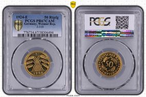 1924-E 50 Rtpfg J-310 PR67CAM