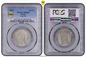 1932 10 Fr Gad-801 F-360 MS65