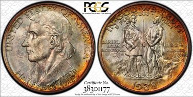 1938-D 50C Boone MS68