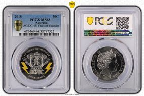 2018 50C AC/DC 45 Years of Thunder MS68
