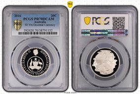 2016 20C 50 Yrs Decimal Currency PR70DCAM